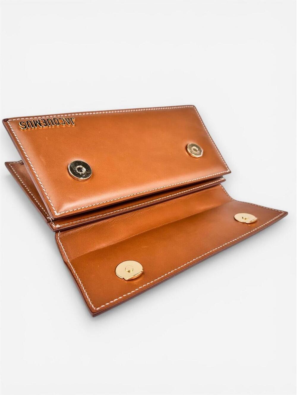 Jacquemus Le Chiquito Long Light Brown Calf Leather Top Handle Bag | New - Picture 7 of 9